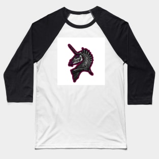 Skeleton Unicorn Baseball T-Shirt